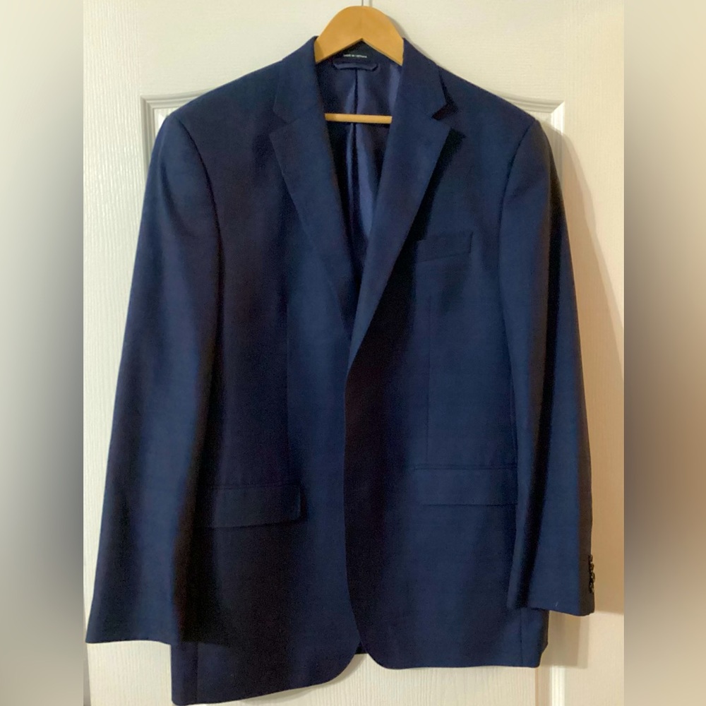 Men’s Sean John Navy Plaid Blazer